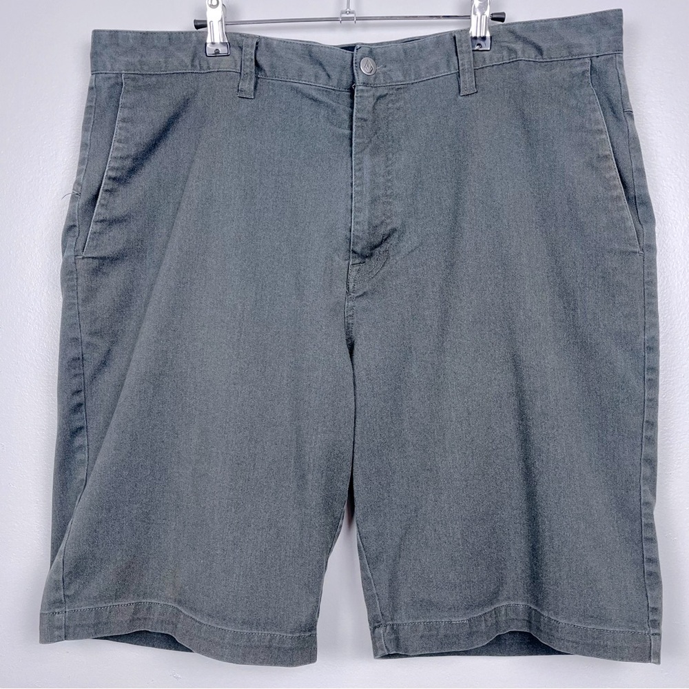 Volcom Men's Vmonty Gray Stretch Shorts A09117V3 Size 40; Skater, Streetwear